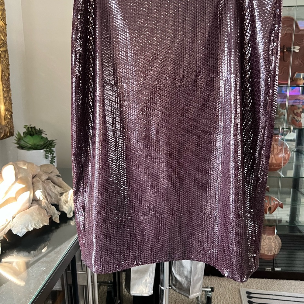 J. Crew Brown (w just a hint of Merlot as light shines) Sequin Pencil Skirt